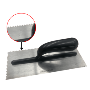 TROWEL NOTCHED V PLASTERING PLASTIC HANDLE