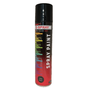 Q-Spray Paint Satin Black 300ml