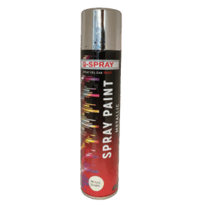 Q-Spray Paint Metallic Bright Chrome 300ml