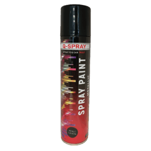 Q-Spray Paint Metallic Gun Metal Grey 300ml