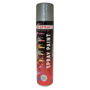 Q-Spray Paint Metallic Silver 300ml