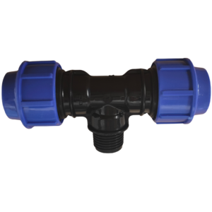 High Pressure HDPE Tee Male 20mm x 13mm"